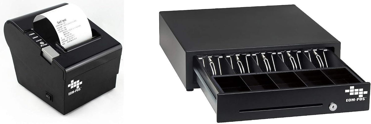 Cash Drawer + Thermal Receipt Printer -for Windows Systems Only