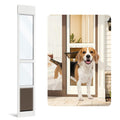 Aluminum Large Dog Door for Sliding Glass Door, White