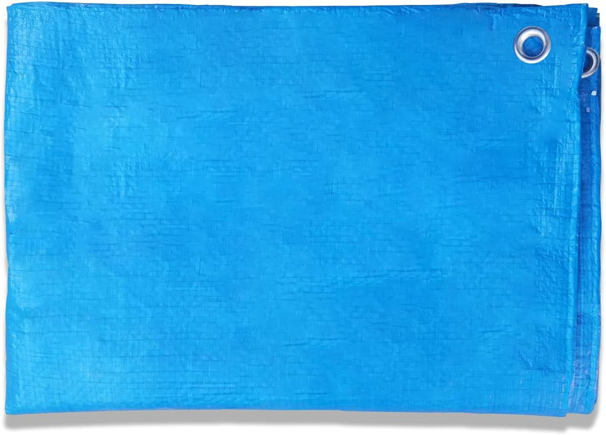 Coarbor 5' x 7' Waterproof Tarp Heavy Duty 5 Mil Multi Purpose Thick Poly Tarp Cover for Camping Patio Boat Roof Pool Tent RV Car, Blue