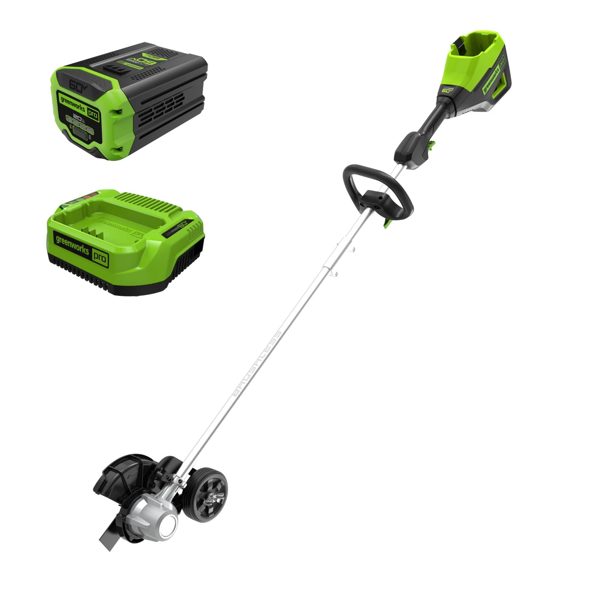 Greenworks 60V 13 in String Trimmer & 540 CFM Blower Combo, 4.0 Ah Battery