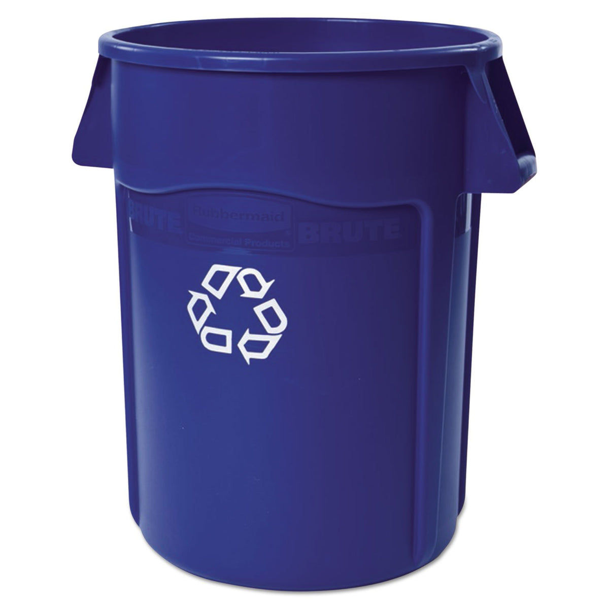 Rubbermaid Commercial Products Brute Trash Can, Blue, 55-Gallon