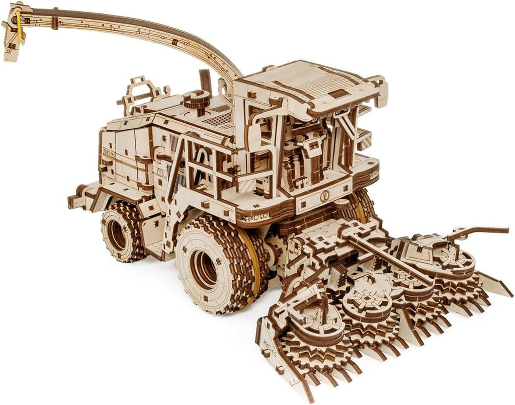 3D FS80 Forage Harvester Model Kit, Wood Model Building Set, Educational STEM Model, Engineering Puzzle for Adults & Teens 580PCS