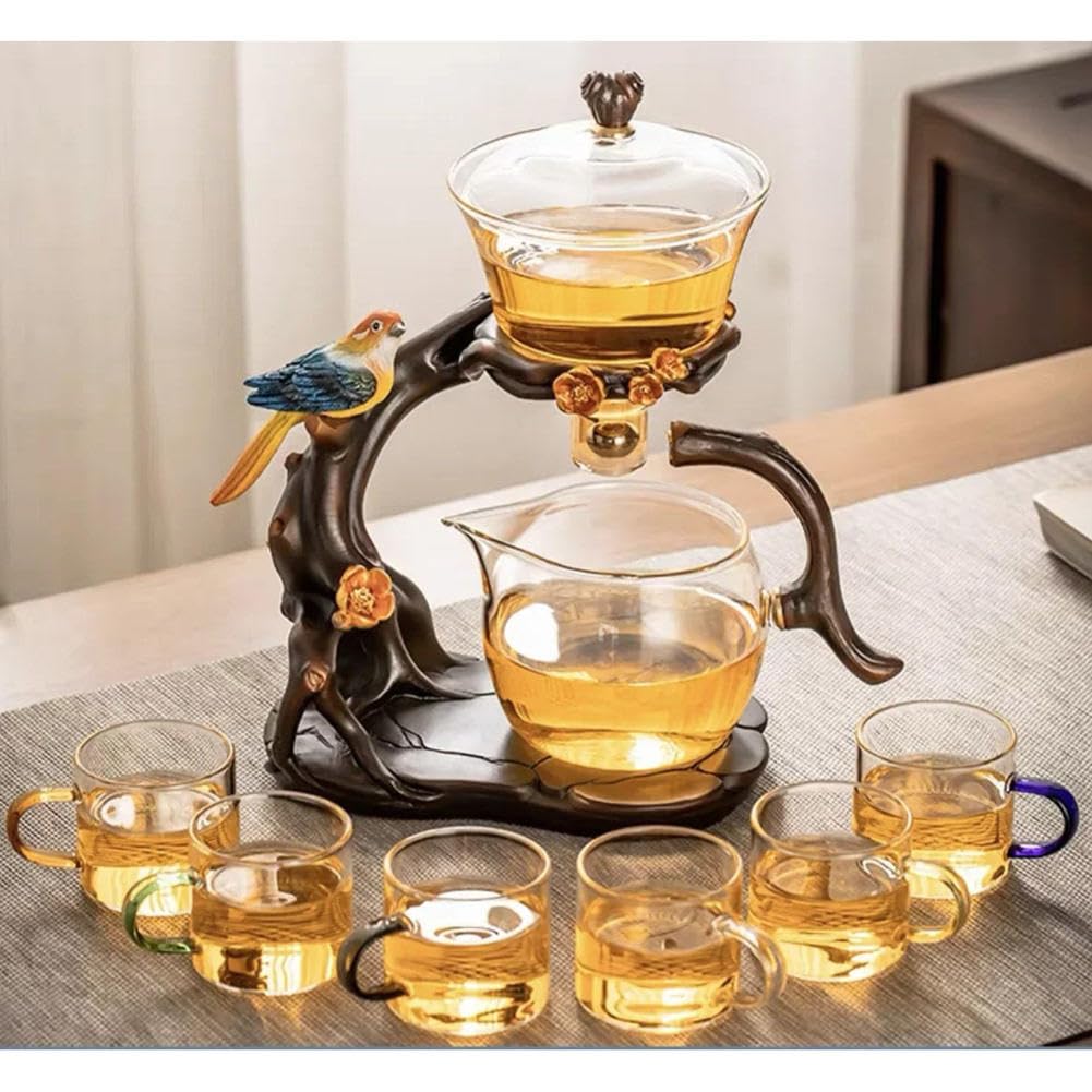 300ML loose leaf tea steeper,tea infuser for loose leaf tea,glass teapot,tea sets for adults,kettle teapot,tea steeper for loose tea,tea maker,glass tea kettle(Bird)