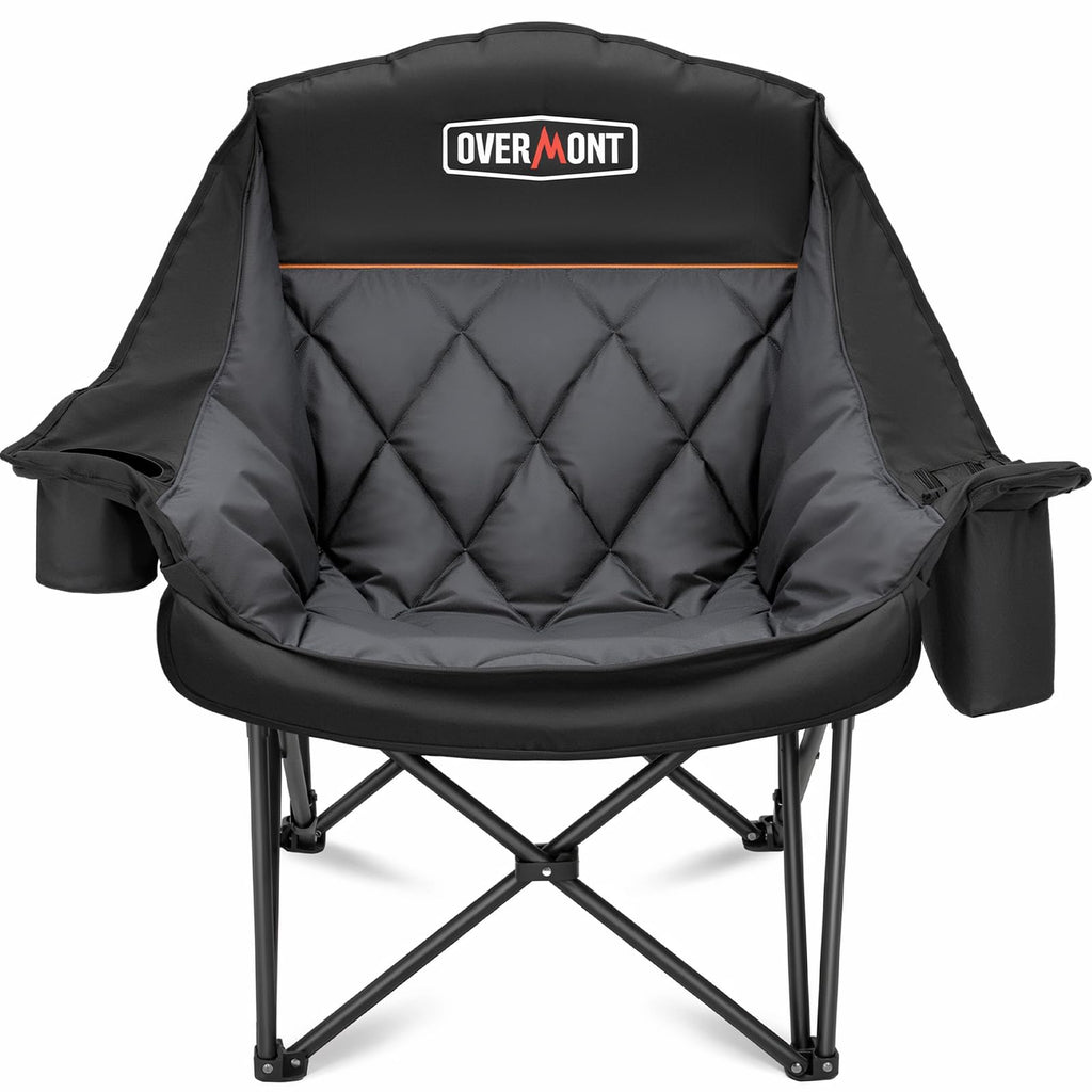 Overmont 2-Pack Oversized XL Camping Chairs - 500 lb Support