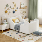 DoCred Toddler Bed, Upholstered Toddler Bed for Girls&Boys