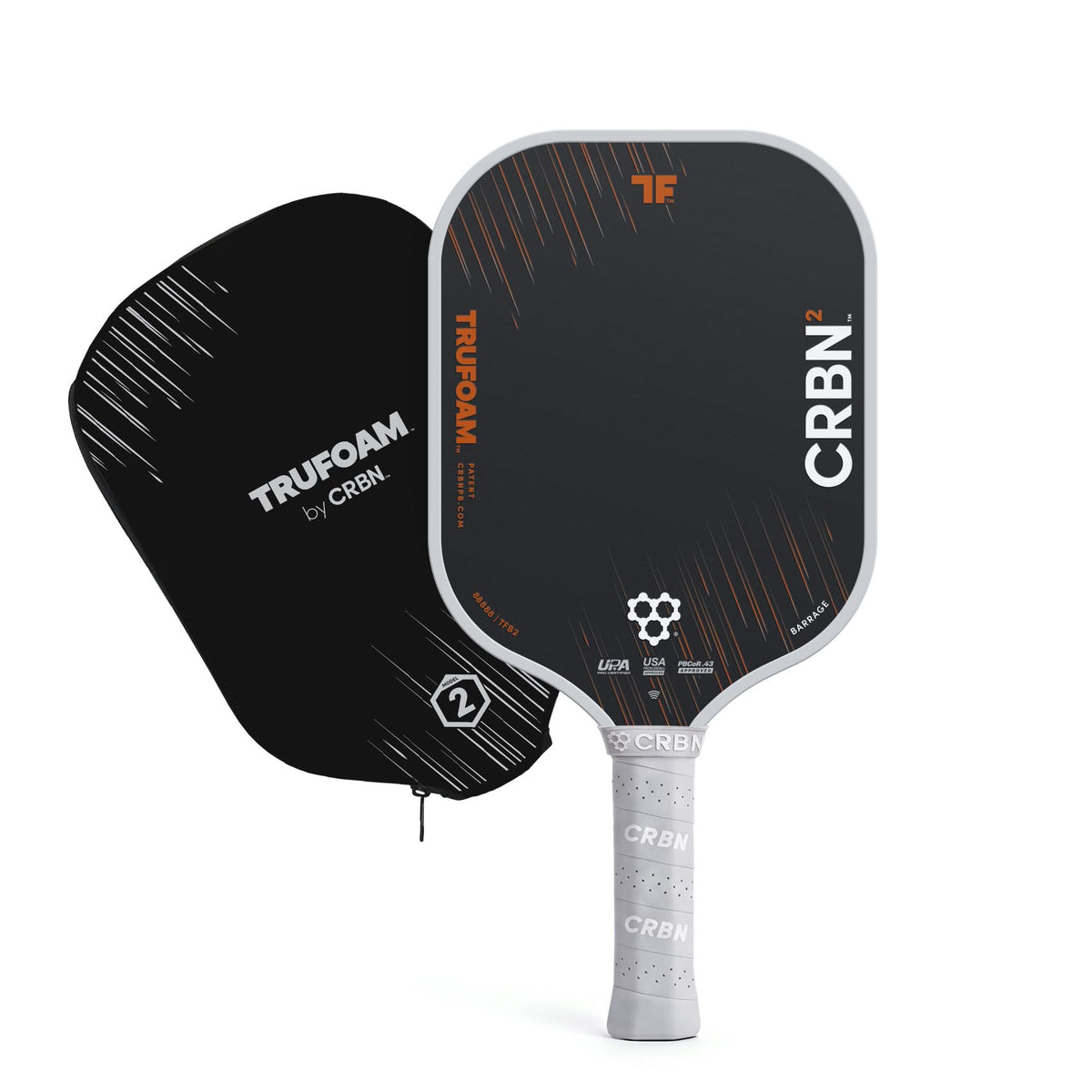 CRBN Pickleball - TruFoam Barrage - Carbon Fiber Pickleball Paddle