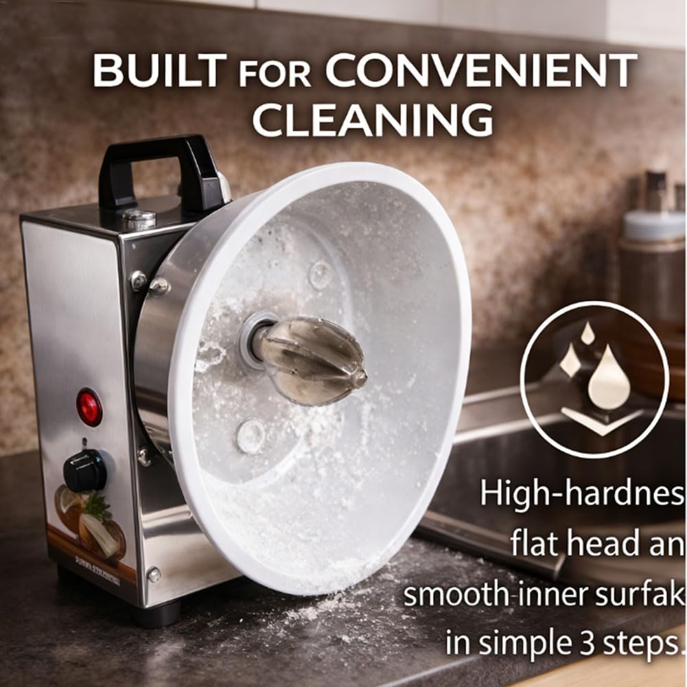 Coconut Scraper Grater Machine, Vertical Coconut Processing Grinder Shredder 3 Speeds Adjustable Processing Machine, Electric Coconuts Meat Removal Tool for Handles & Feet (1 pc)