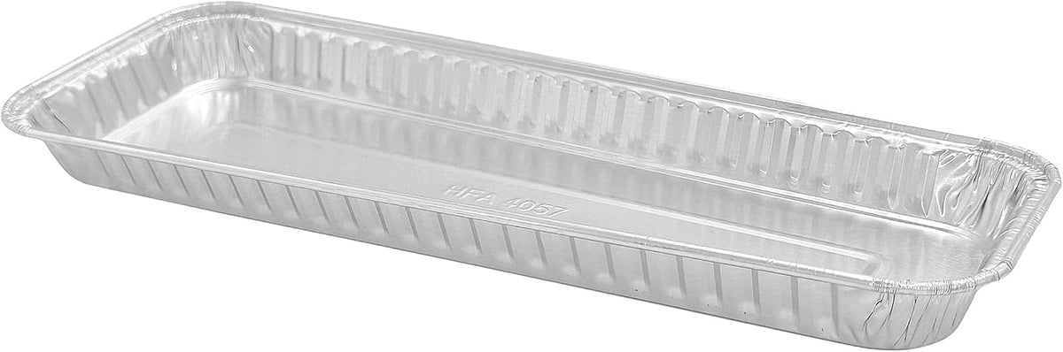 PACTOGO 11" x 4" x 1" Disposable Aluminum Foil Oblong Danish Cake Pans - Ideal Baking Tins for Sweets, Cakes, Cookies, Brownies (Pack of 200)