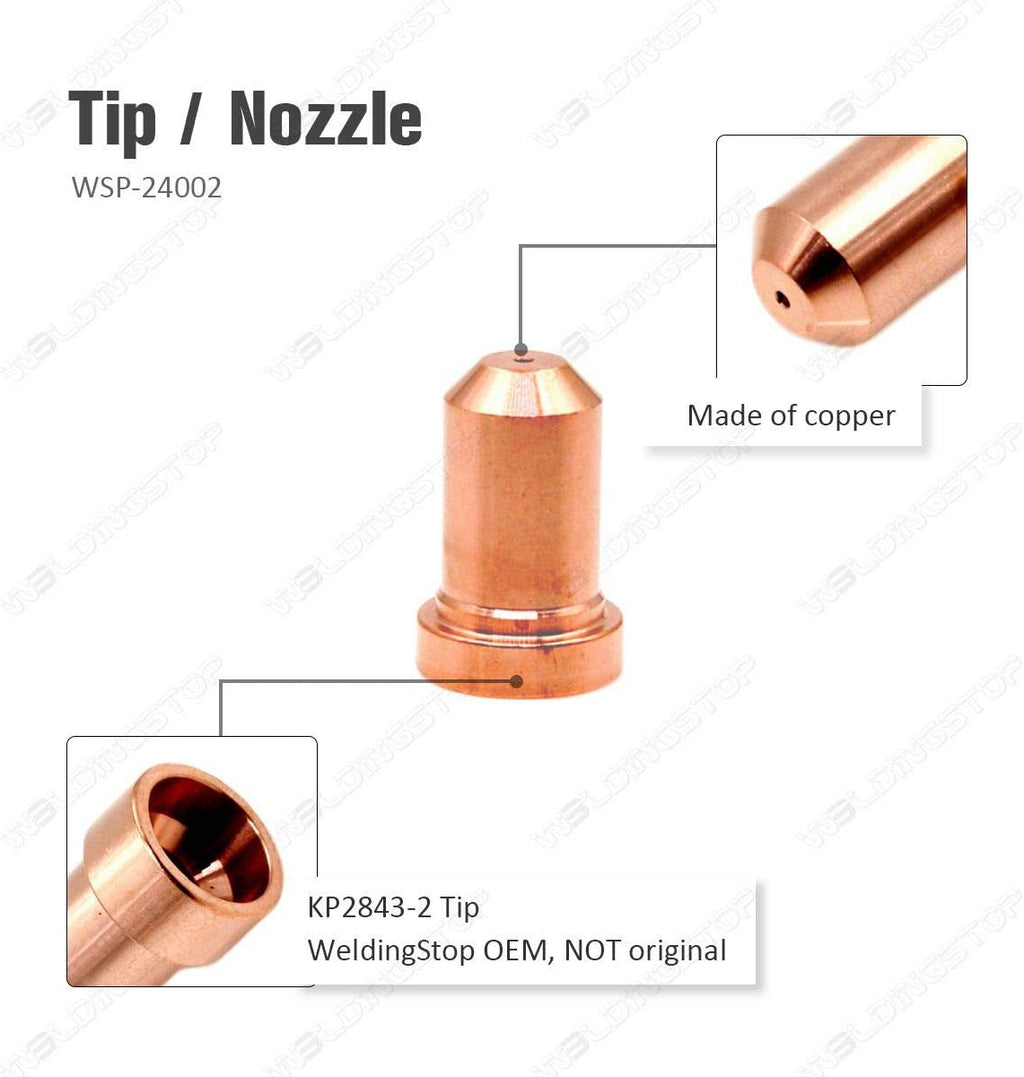 WS Pack-20 Tomahawk 625 Plasma Cutter LC40 Electrode & Tips Fit Lincoln Torch 40A