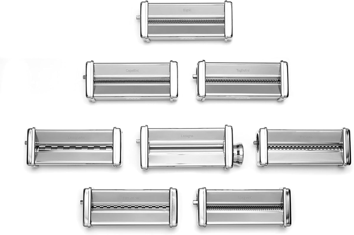 Marcato Trenette Attachment for Pasta Fresca Machine – Narrow Flat Pasta Cutter, Chrome Steel Construction, Made in Italy