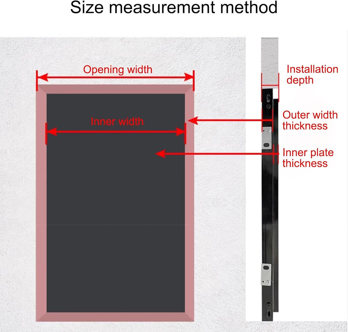 JHDXL Large Plasterboard Access Panel, Paintable Wall Hole Concealed Door with Handle, Plasterboard Inspection Door/Service Access Hole Cover, Access Panels for Home(30 * 60cm/11.8 * 23.6in)