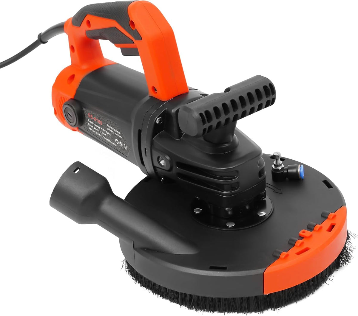 7-Inch Concrete Floor Grinder, 2200W Powerful Concrete Sanding Machine, Concretes Sander Practical Angle Grinder Tool, Floor Grinders Polishing Machine for Concrete Cement Grinding