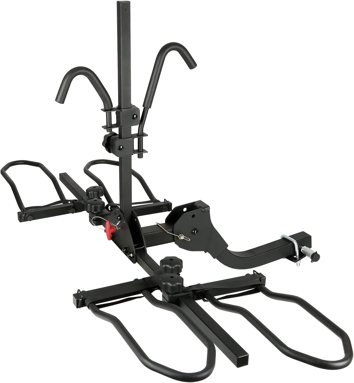 WEIZE Hitch Bike Rack, Wobble Free Smart Tilting Folding Bicycle Car Racks for Standard, Fat Tire and Electric Bike, 2-Bike 160 lbs Capacity, 2-inch Receiver