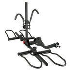 WEIZE 2 E Bike Rack Hitch Mounted, Wobble Free Smart Tilting Folding 2 Bicycle Electric Bike Racks with Lock, 2" Hitch Fits Up to 160 lbs Capacity with Up to 5.5" Fat Tires for Car, SUV, Trucks