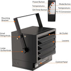 Bonnlo 6000W Electric Garage Heater with Remote & Smart WIFI Control Black
