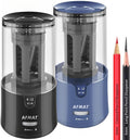AFMAT Electric Colored Pencil Sharpener + Long Point Pencil Sharpener (PS93+PSA6)