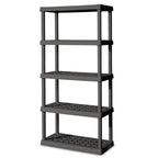 Sterilite 4 Shelf Unit, Heavy-Duty Plastic Utility Storage Rack, 2-Pack