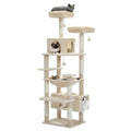 PAWZ Road Flower Cat Tree 72" Cat Tower with Condos&Hammock for Large Cats