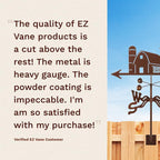 EZ Vane Steel Mallard Ducks Weathervane with Wind Cups — Post Mount