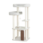 37.5" Cat Tree Tower for Large & Senior Cats, Low-Step Design