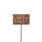 Funny Garden Stake 20 to 33 Inches Tall (No Pesticides Please, XL 33" Tall)