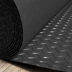 UrbanUp Garage Floor Mat Rubber Diamond Plate Garage Floor Mat, DIY Garage Flooring Roll Flexible, Gym/Camping/Ladder Mats(Red,1.5x2m (4.9 x 6.6ft))