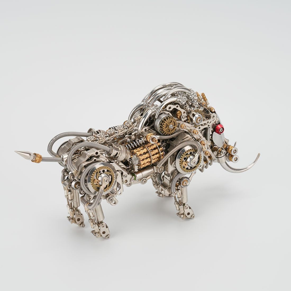 3D Metal Puzzle Boar Model Kit, 1100PCS DIY Assemble Steampunk Mechanical Wild Boar Model, Creative Handcrafted Metal Art Craft Desktop Display & Decoration for Adults