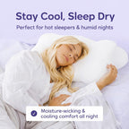 Mellow Cloud Cold Cooling Comforter for Hot Sleepers, Built-in Duvet, Gray