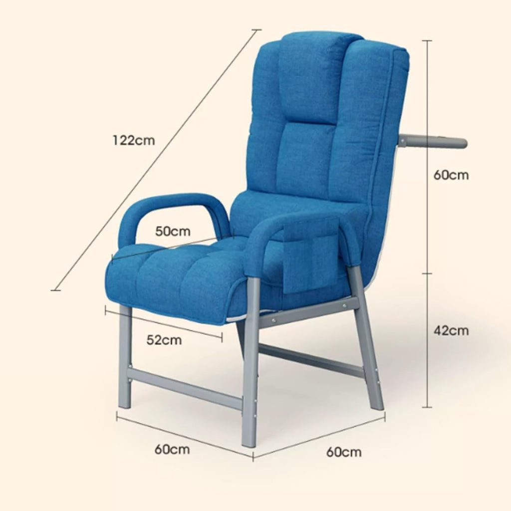 Folding Chairs Sit/Lean/lie Down,padded Folding Chairs Backrest Adjustable In 3 Levels,padded Folding Chairs With Armrests,folding Chairs For Office And Lunch Break,white Folding Chairs ( Color : Whit