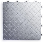 SnapLock RaceDeck Diamond 12"x12" Interlocking Garage Tiles, 24pk, White