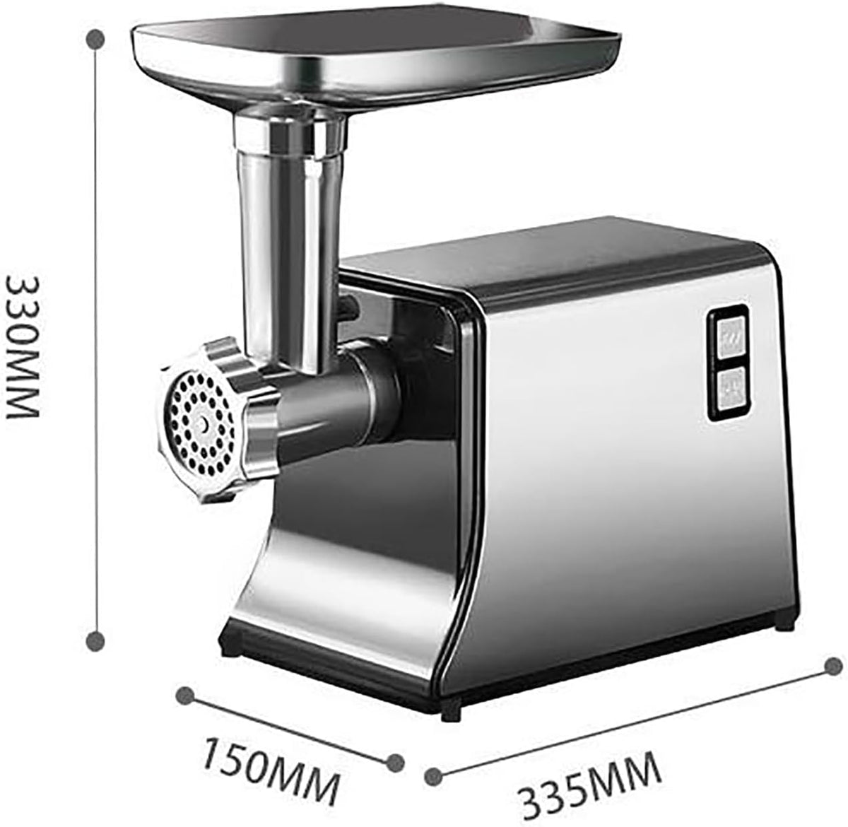 Portable Meat Mincer, 350WElectric Meat Grinder with Aluminum Alloy Tray, 3 Different Hole Diameter Cutting Boards and Removable Parts, Time & Effort Saving and Easy to Clean, for Home, Kitchen