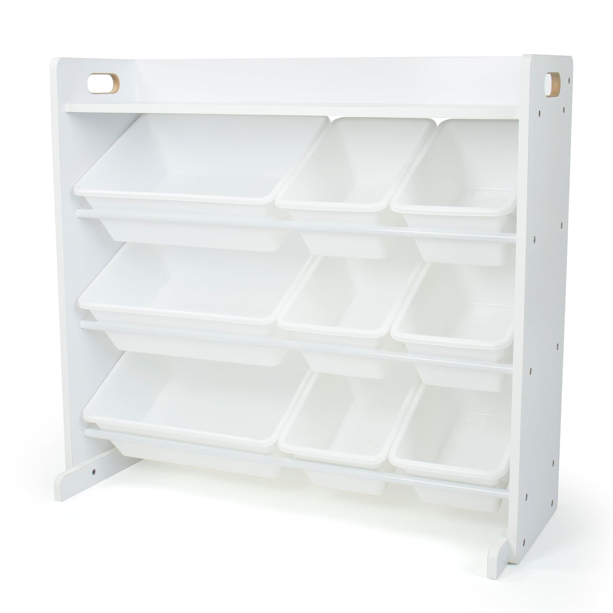 Humble Crew Kids Toy Organizer with Display Shelf, 9 Bins, 3 Tier Storage