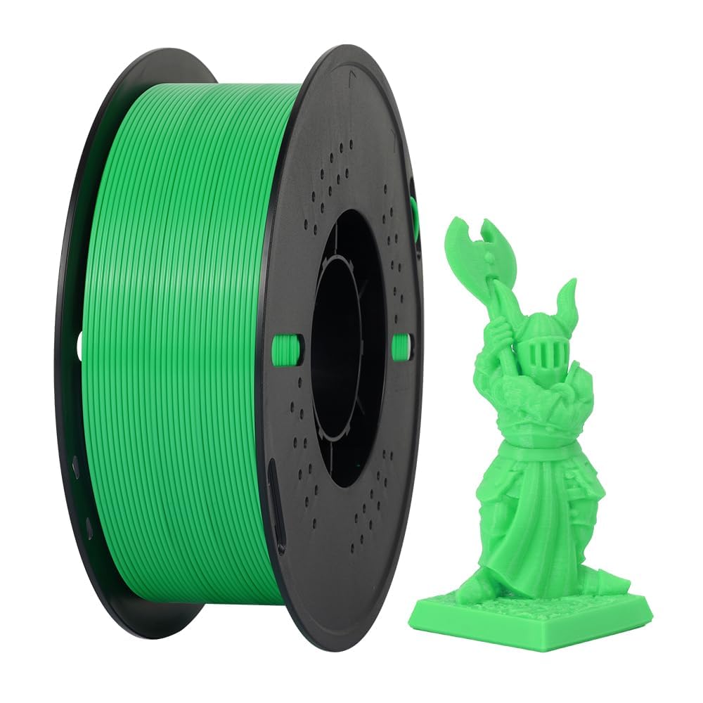 Kingroon PETG 3D Printer Filament, 10 Rolls, Dimensional Accuracy +/- 0.03 mm, 1kg Spool(2.2lbs), 1.75 mm，10KG Ten Colors Black White Grey Red Blue Green Yellow Orange Transparent Silver