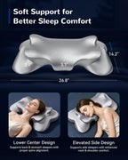 Neck Pillow for Sleeping, Portable Memory Foam Pillow, Travel Size