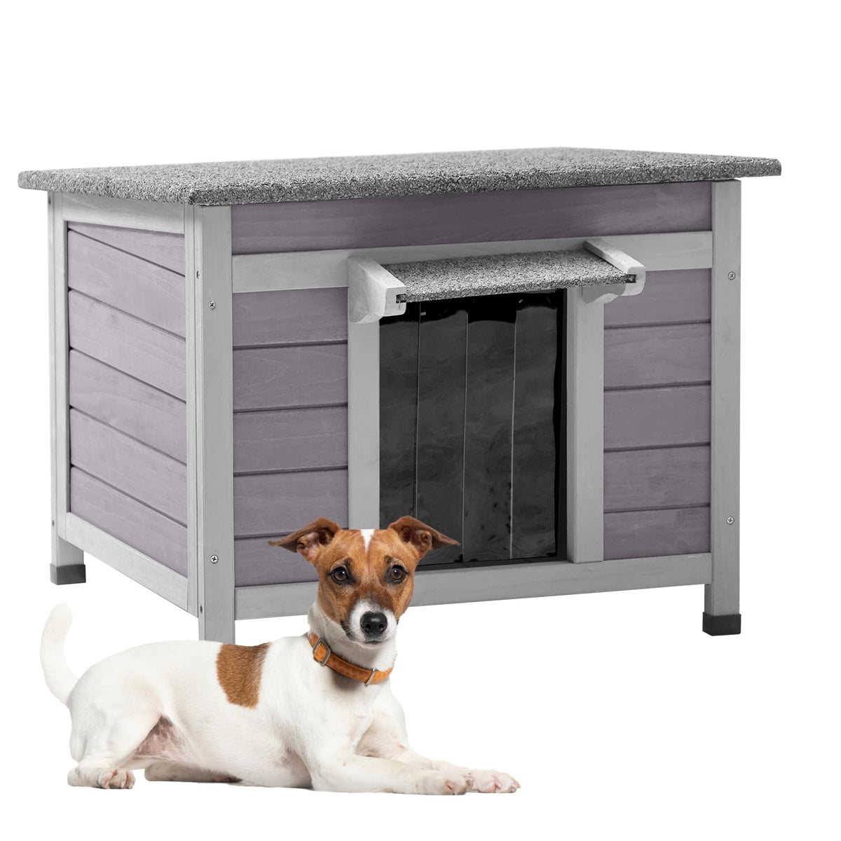 GUTINNEEN Dog House Insulated for Small Dogs Outdoor Cat House Feral Cat Shelter with Thermal Liner