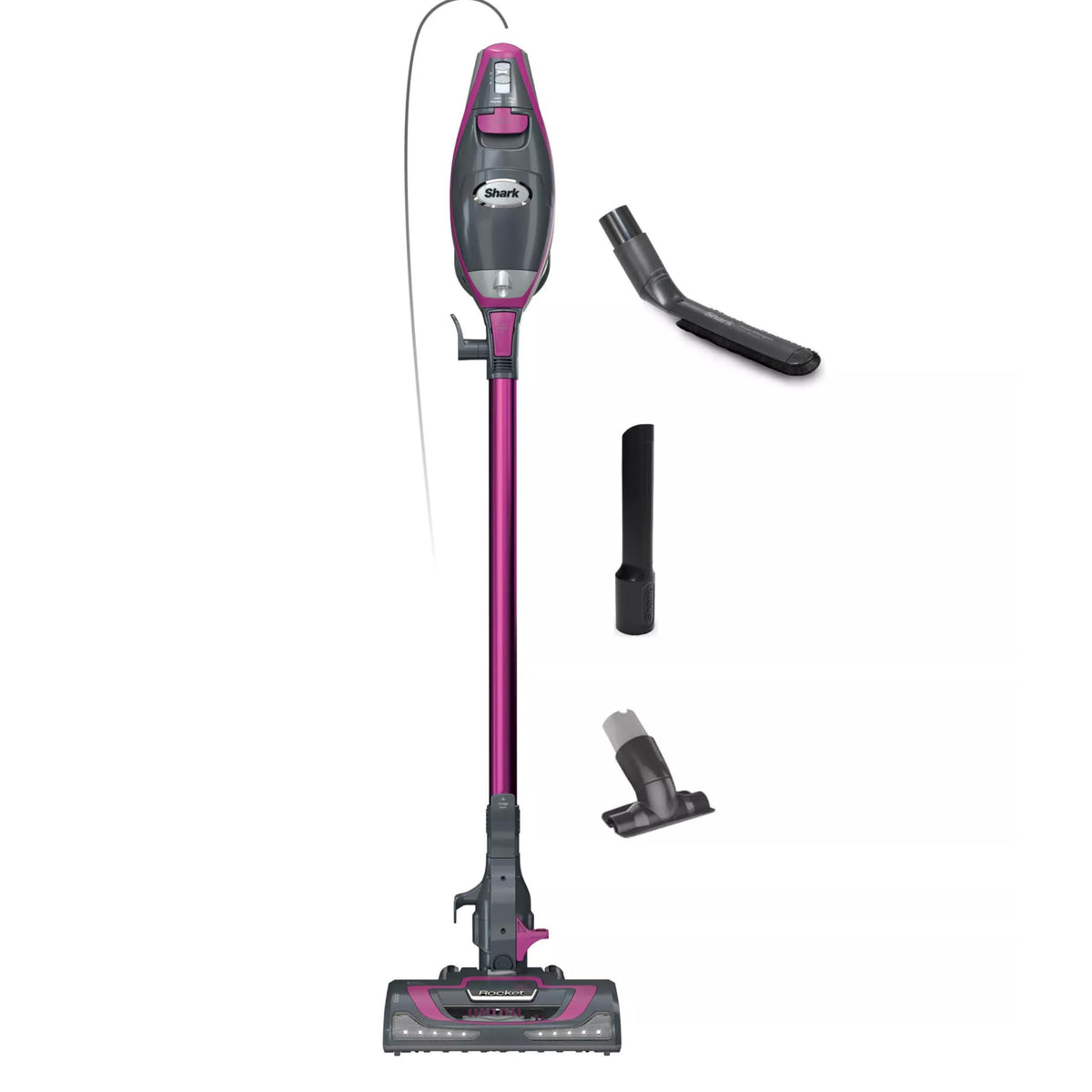 Shark Rocket Pro DLX Corded Stick Vacuum, XL Cup, Handheld, Fuchsia, HV371