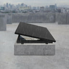 Roof Hatch, Aluminum Alloy Roof Access Hatch with Switch-Type Handle, 23.6 * 23.6 Inches Roof Security Door for Residential Buildings, Commercial Buildings, Industrial Plants(Black)