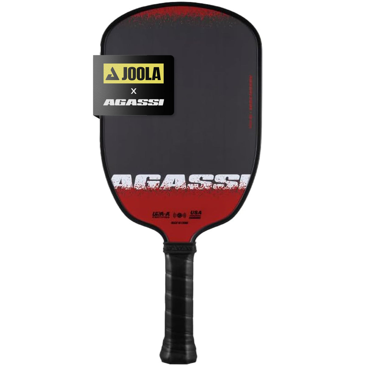 JOOLA Agassi PRO IV 16mm Pickleball Paddle w/Extended Sweet Spot - Carbon Fiber Surface Increases Spin & Control - SK Film for Power & Larger Sweet spot - UPA-A Certified - USAP Approved - NFC Chip