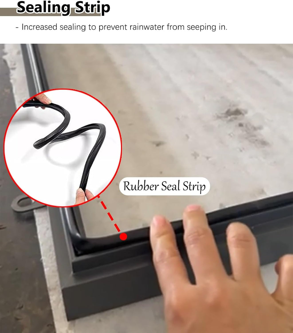 Roof Hatch 24x36/ 24x24/ 26x26/ 22x22/ 36x48 in Roof Access Hatch, Attic Stairs Outlet Hatch Lid Door, Cellar Vent Access Door with Rubber Seal Strip(17x24in - 43.2x61cm)