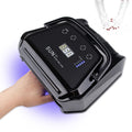 Portable Cordless UV LED Lamp 72W Rechargeable Nail Dryer Light Machine Lamp for Pro Manicure Drying Polish with Anti-UV Gloves