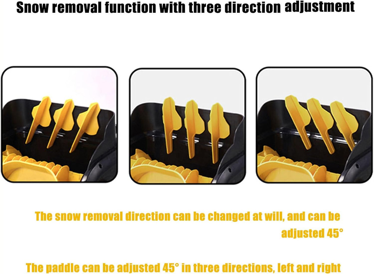 Cordless Snow Shovel, 21V | 4-Ah Cordless Snow Blower, Battery Snow Blower with Directional Plate & Adjustable Front Handle (4-Ah Battery & Quick Charger Included),2xbattery