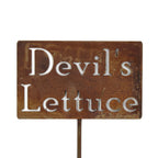 Funny Garden Stake 20 to 33 Inches Tall (Our Garden, XL 33" Tall)