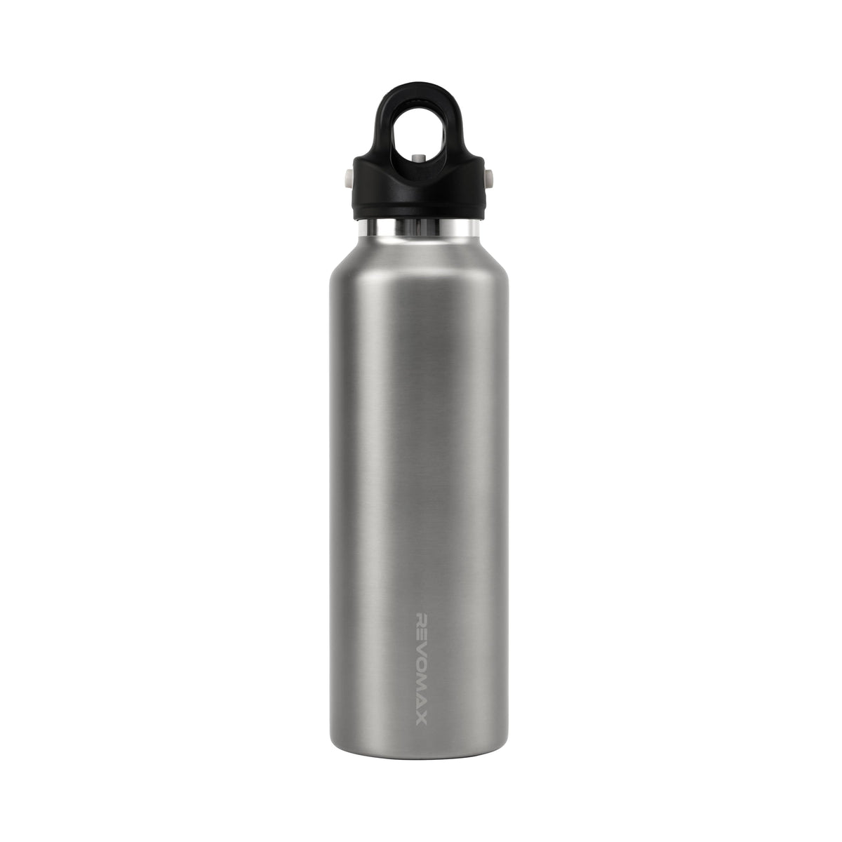 Revomax Titanium Series 20oz (592ml) Insulated Water Bottle, One-Hand Flash Release, Double Wall Vacuum Flask, 36H Cold 18H Hot, Leakproof, BPA Free, Lightweight for Gym, Travel, School - Oxidized