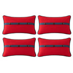 Outdoor Sunbrella Decorative Pillows Pack of 4, 20" x 12" Outdoor Pillow Set for Couch Bed Throw Patio Sofa, Airies Marble