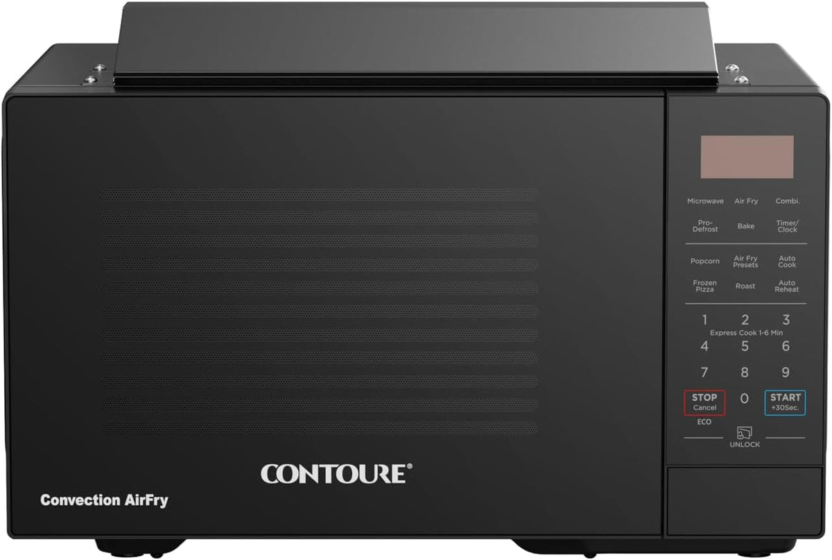 CONTOURE Air Fry Convection Microwave, 0.9 Cu Ft, Black