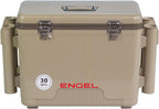 Engel UC30 Leak-Proof, Air Tight, Fishing Drybox Cooler with Built-in Fishing Rod Holders, Also Makes The Perfect Hard Shell Lunchbox for Men and Women