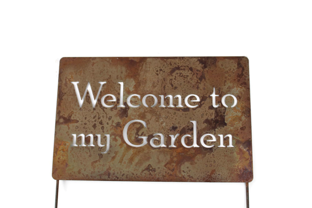 Funny Garden Stake 20 to 33 Inches Tall (No Pesticides Please, XL 33" Tall)