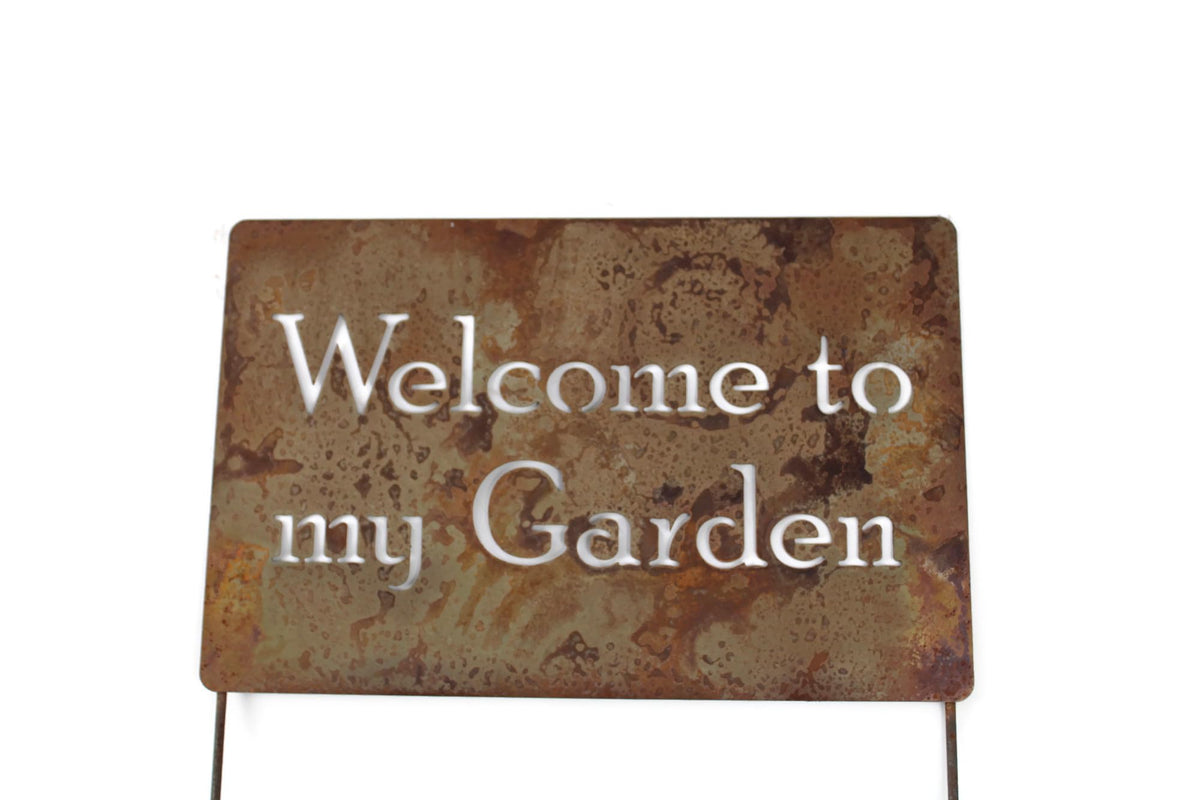 Funny Garden Stake 20 to 33 Inches Tall (No Pesticides Please, XL 33" Tall)