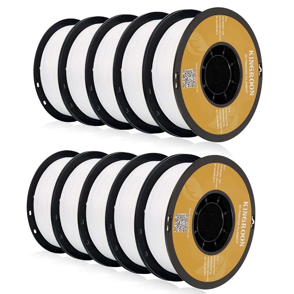 Kingroon 16KG PLA Filament Bundle 1.75mm 3D Printer Filament Multicolor Pla Filament Bulk for Most 3D Printer, Dimensional Accuracy +/- 0.02 mm, 1kg Spool,16 Rolls,16 Colors