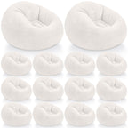 Realspring Inflatable Bean Bag Chairs,Coffee,4 Pcs